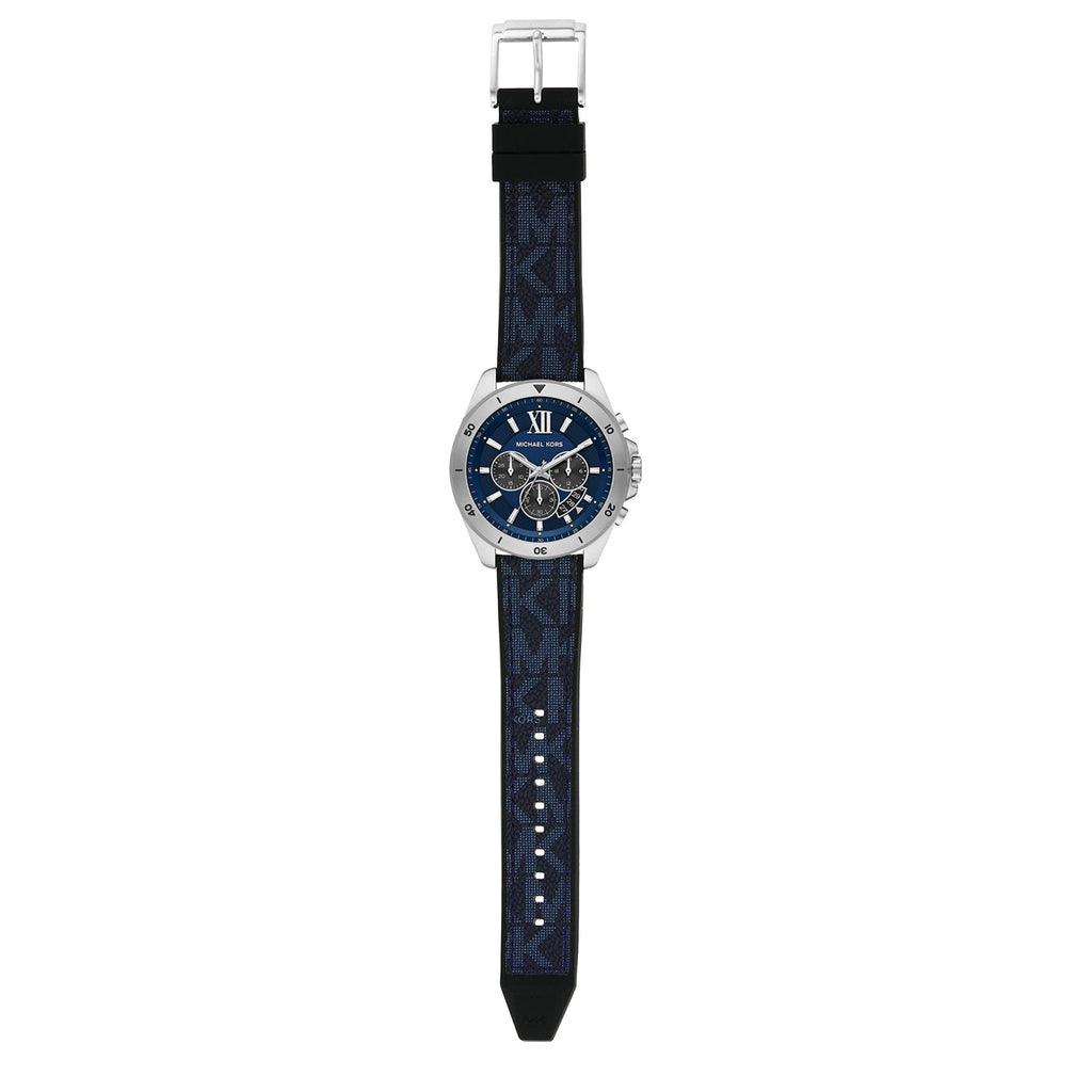 Michael Kors Brecken Chronograph Blue Dial Blue Rubber Strap Watch For Men - MK8923 Buy Now By Michael Kors