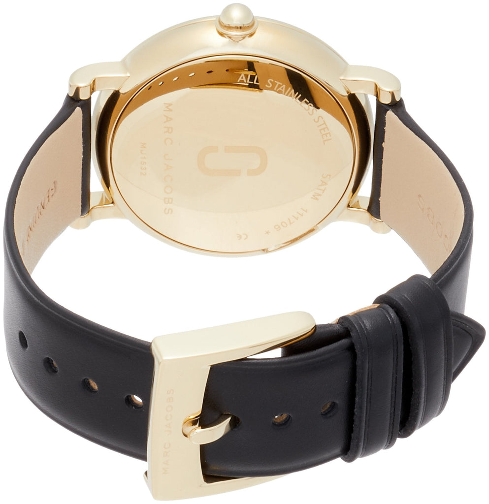 Marc Jacobs Roxy White Dial Black Leather Strap Watch for Women - MJ1532 Buy Now By Marc Jacobs