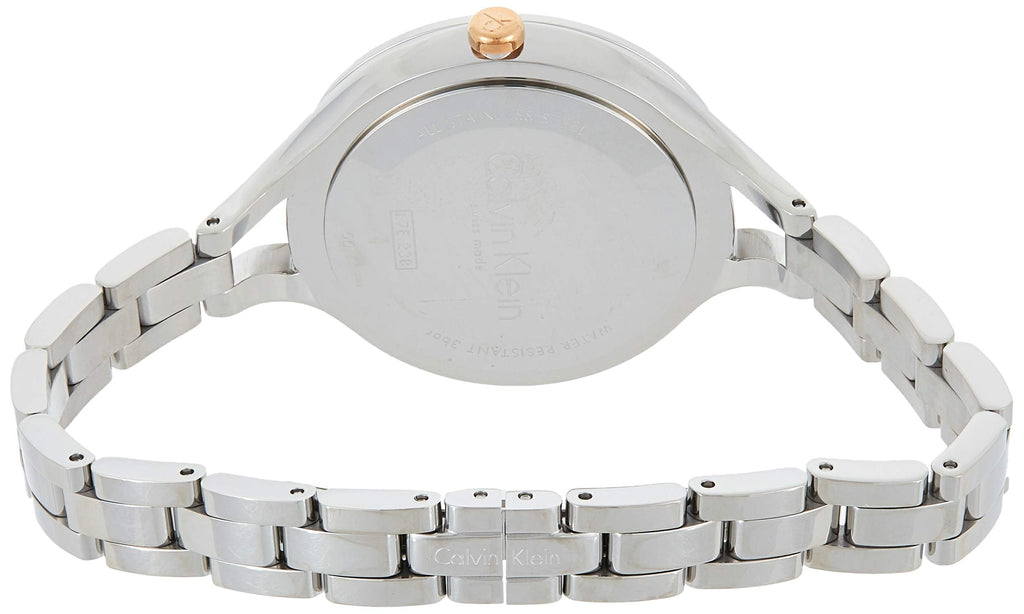Calvin Klein Graphic Silver Dial Silver Steel Strap Watch for Women - K7E23B46 Buy Now By Calvin Klein