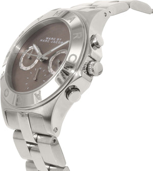 Marc Jacobs Blade Chronograph Brown Dial Silver Steel Strap Watch for Women - MBM8636 Buy Now By Marc Jacobs