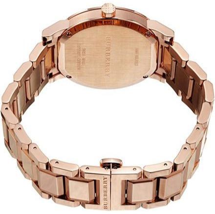 Burberry The City White Dial Rose Gold Steel Strap Watch for Women - BU9104 Buy Now By Burberry