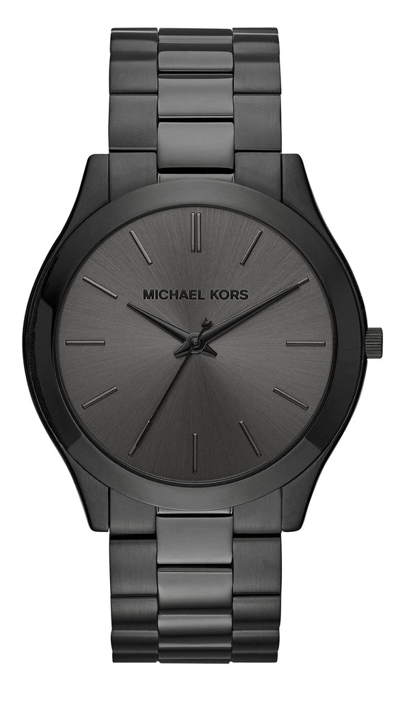 Michael Kors Slim Runway Black Dial Black Steel Strap Watch for Men - MK8507 Buy Now By Michael Kors