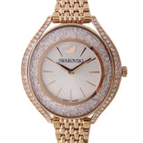 Swarovski Crystalline Aura Silver Dial Rose Gold Steel Strap Watch for Women - 5519459 Buy Now By Swarovski