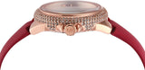 Michael Kors Camille Three Hand Crystals Rose Gold Dial Red Leather Strap Watch For Women - MK4701 Buy Now By Michael Kors