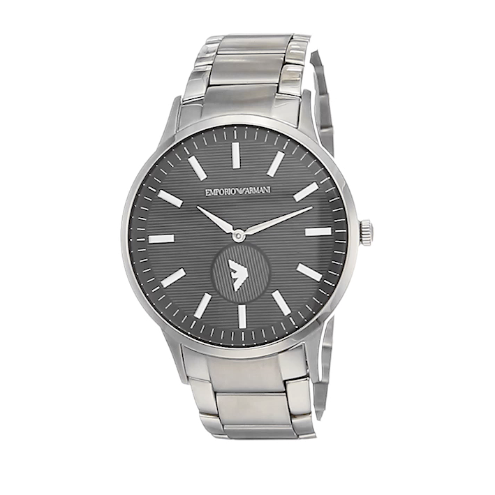 Emporio Armani Renato Quartz Black Dial Silver Steel Strap Watch For Men - AR11118 Buy Now By Emporio Armani