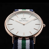 Daniel Wellington Classic Nottingham White Dial Two Tone NATO Strap Watch For Men - 0108DW Buy Now By Daniel Wellington