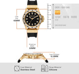 Michael Kors Everest Three-Hand Crystals Black Dial Black Rubber Strap Watch for Women - MK7440 Buy Now By Michael Kors