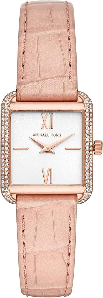 Michael Kors Lake Quartz White Dial Pink Leather Strap Watch For Women - MK2763 Buy Now By Michael Kors
