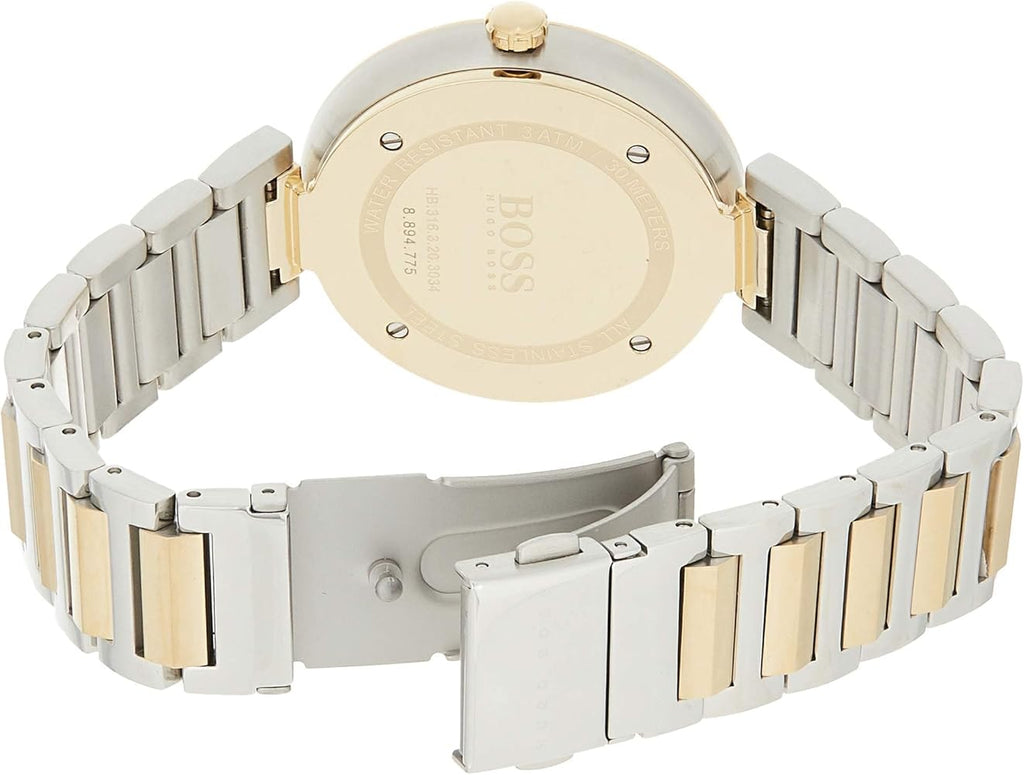 Hugo Boss Allusion Quartz Silver Dial Two Tone Steel Strap Watch For Women - 1502417 Buy Now By Hugo Boss