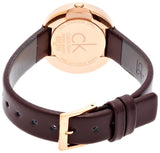 Calvin Klein Firm White Dial Brown Leather Strap Watch for Women - K3N236G6 Buy Now By Calvin Klein
