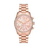 Michael Kors Lexington Chronograph Rose Gold Dial Rose Gold Steel Strap Watch for Women - MK7242 Buy Now By Michael Kors