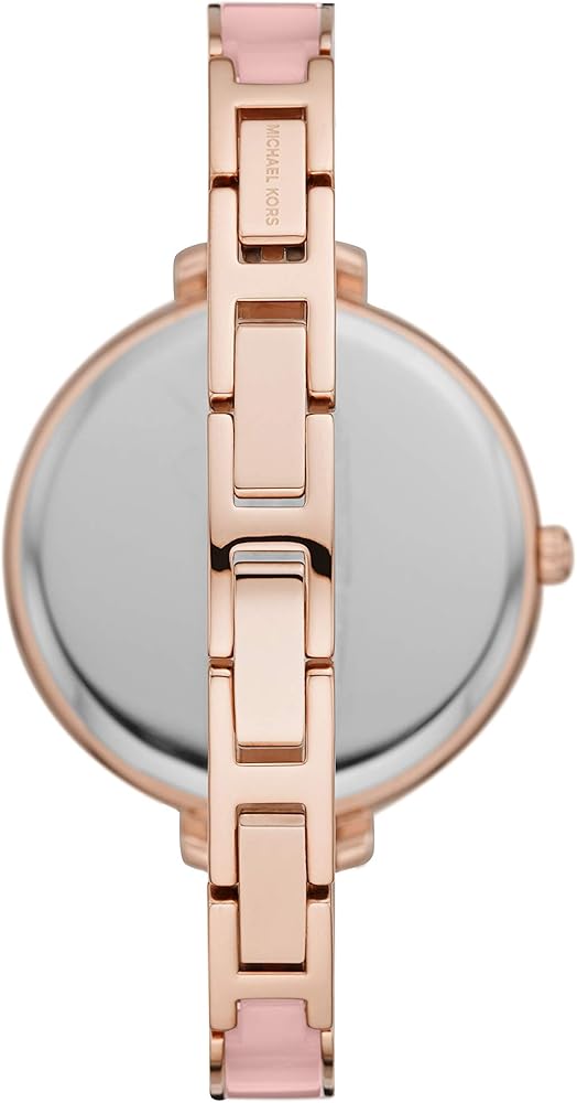 Michael Kors Jaryn Analog Rose Gold Dial Pink Steel Strap Watch For Women - MK4545 Buy Now By Michael Kors