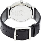 Calvin Klein Surround Silver Dial Black Leather Strap Watch for Men - K3W211C6 Buy Now By Calvin Klein
