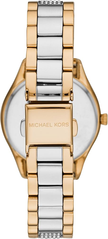 Michael Kors Lauryn Crystal Pave Black Dial Two Tone Steel Strap Watch For Women - MK4403 Buy Now By Michael Kors