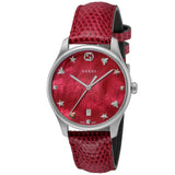 Gucci G-Timeless Cherry Red Mother of Pearl Dial 27mm Watch For Women - YA126584 Buy Now By Gucci