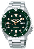 Seiko 5 Sports Automatic Analog Green Dial Silver Steel Strap Watch For Men - SRPD63K1 Buy Now By Seiko