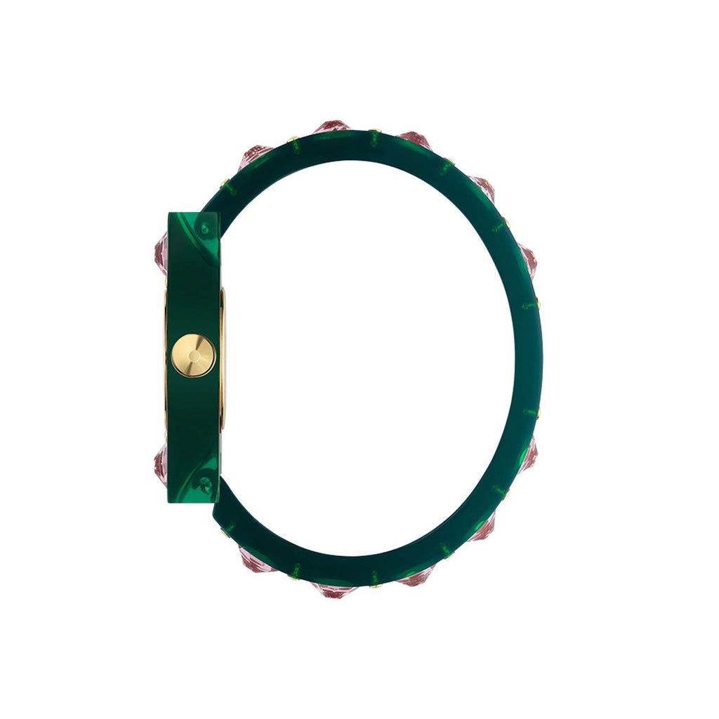 Gucci Vintage Web Pink Mother of Pearl Dial Two Tone Plastic Strap Watch For Women - YA143525 Buy Now By Gucci