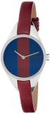 Calvin Klein Rebel Blue Maroon Dial Maroon Leather Strap Watch for Women - K8P231UN Buy Now By Calvin Klein