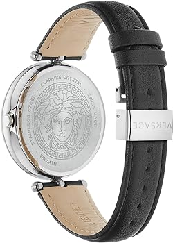 Versace Palazzo Empire Black Dial Black Leather Strap Watch for Women - VCO060017 Buy Now By Versace