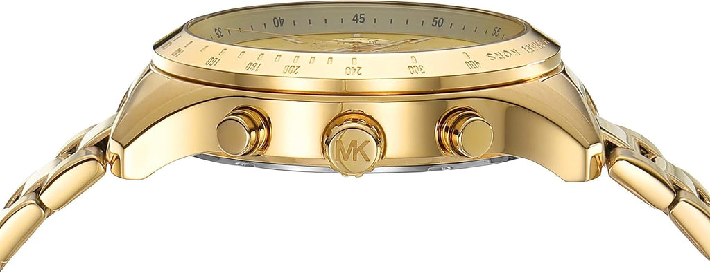 Michael Kors Berkley Chronograph Gold Dial Gold Steel Strap Watch For Women - MK7411 Buy Now By Michael Kors