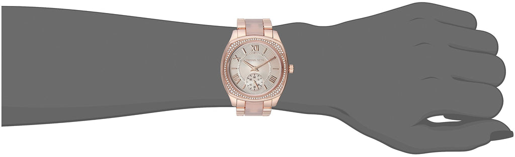Michael Kors Bryn Rose Gold Dial Two Tone Steel Strap Watch for Women - MK6135 Buy Now By Michael Kors