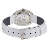 Calvin Klein Incentive White Dial White Leather Strap Watch for Women - K3P231L6 Buy Now By Calvin Klein