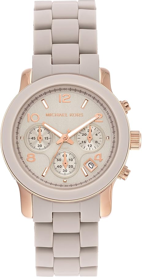 Michael Kors Runway Chronograph Grey Dial Grey Silicone Strap Watch For Women - MK7386 Buy Now By Michael Kors