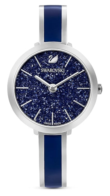 Swarovski Crystalline Delight Analog Blue Dial Two Tone Steel Strap Watch for Women - 5580533 Buy Now By Swarovski
