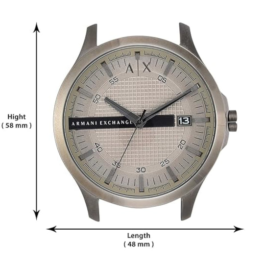Armani Exchange Hampton Chronograph Grey Dial Grey Steel Strap Watch For Men - AX2194 Buy Now By Armani Exchange