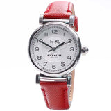 Coach Madison White Dial Red Leather Strap Watch for Women - 14502407 Buy Now By Coach