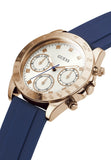 Guess Eclipse White Dial Blue Rubber Strap Watch for Women - GW0315L2 Buy Now By Guess