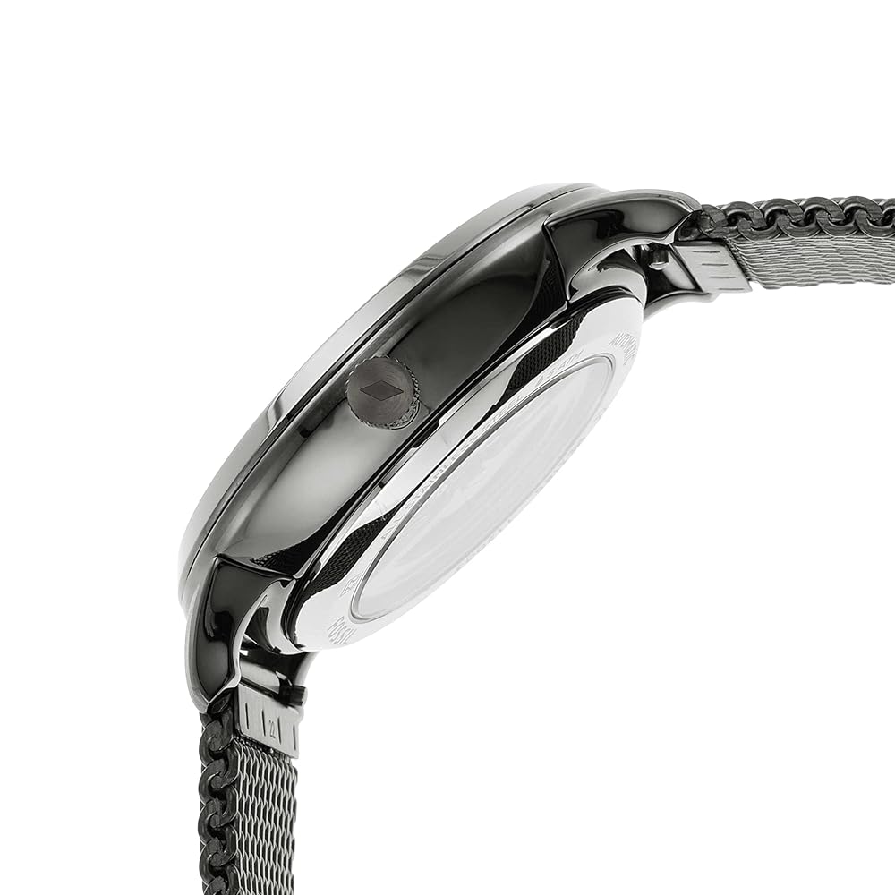 Fossil Neutra Automatic Skeleton Black Dial Grey Mesh Strap Watch for Men - ME3185 Buy Now By Fossil