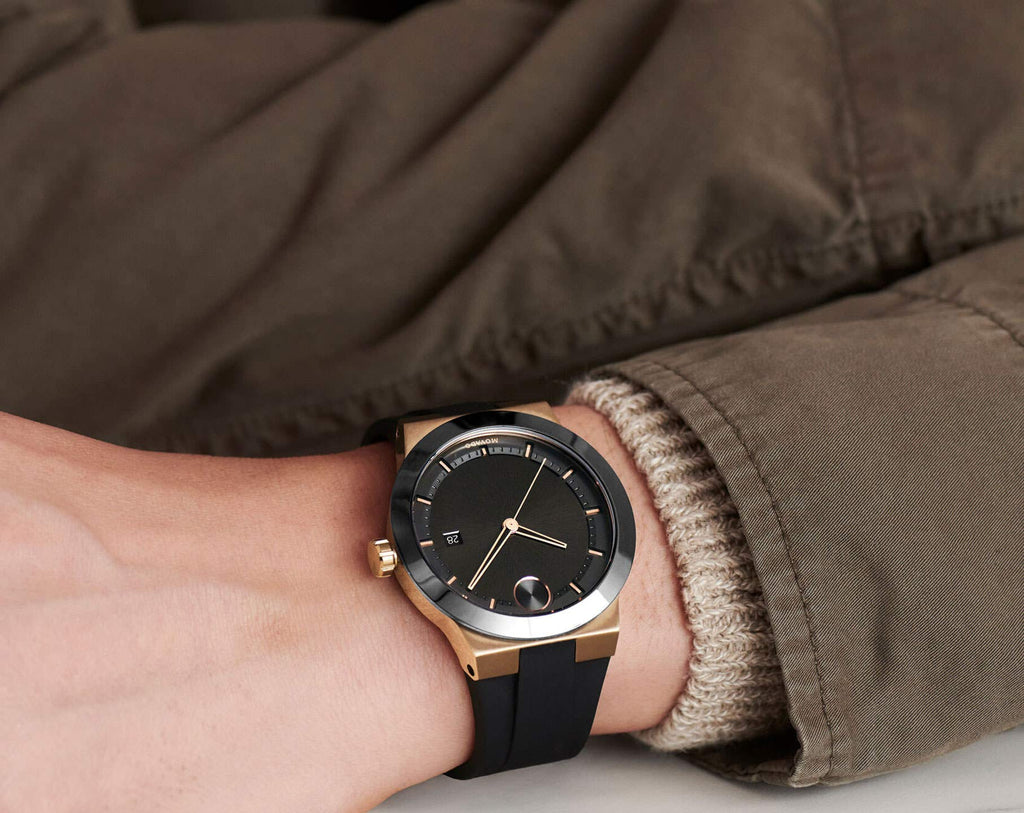 Movado Bold Fusion Black Dial Black Silicone Strap Watch for Men - 3600622 Buy Now By Movado