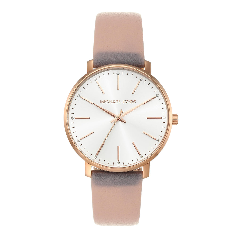 Michael Kors Pyper Quartz White Dial Pink Leather Strap Watch For Women - MK2741 Buy Now By Michael Kors