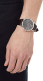 Emporio Armani Luigi Quartz Gray Dial Brown Leather Strap Watch For Men - AR1996 Buy Now By Emporio Armani