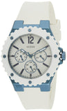 Guess Overdrive Chronograph White Dial White Rubber Strap Watch for Women - W0149L6 Buy Now By Guess
