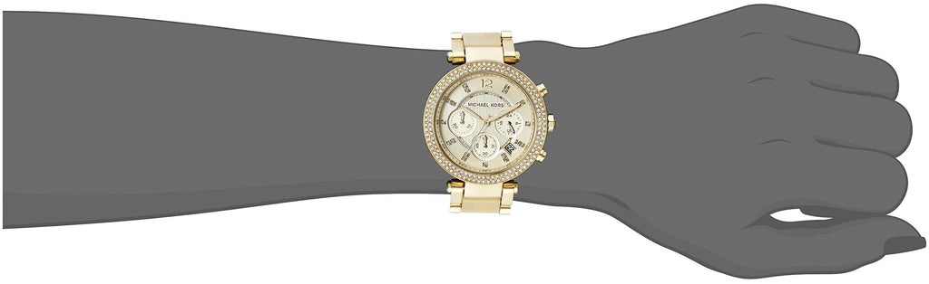 Michael Kors Parker Gold Dial Gold Steel Strap Watch for Women - MK5632