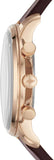 Fossil Goodwin Chronograph White Dial Brown Leather Strap Watch for Men - FS5415 Buy Now By Fossil