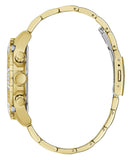 Guess Trophy Diamonds Black Dial Gold Steel Strap Watch for Men - GW0390G2 Buy Now By Guess