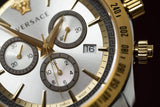 Versace Classic Chronograph Quartz Silver Dial Two Tone Steel Strap Watch For Men - VEV700519 Buy Now By Versace