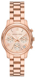 Michael Kors Runway Chronograph Rose Gold Dial Rose Gold Steel Strap Watch For Women - MK7327 Buy Now By Michael Kors