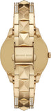 Michael Kors Runway Mercer Crystals Silver Dial Gold Steel Strap Watch For Women - MK6715 Buy Now By Michael Kors
