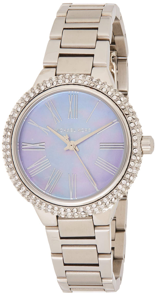 Michael Kors Taryn Mother of Pearl Purple Dial Silver Steel Strap Watch For Women - MK6562 Buy Now By Michael Kors