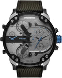 Diesel Mr Daddy 2.0 Chronograph Grey Dial Black Nylon Strap Watch For Men - DZ7420 Buy Now By Diesel