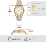 Michael Kors Lexington Analog Silver Dial White Leather Strap Watch For Women - MK4746 Buy Now By Michael Kors