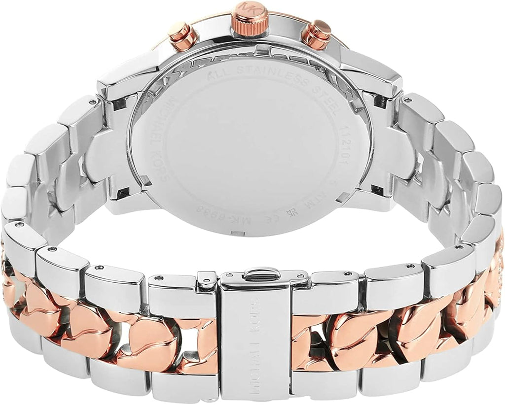 Michael Kors Ritz Chronograph Silver Dial Two Tone Steel Strap Watch For Women - MK6938 Buy Now By Michael Kors