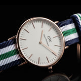 Daniel Wellington Classic Nottingham White Dial Two Tone NATO Strap Watch For Men - 0108DW Buy Now By Daniel Wellington