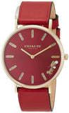 Coach Perry Red Dial Red Leather Strap Watch for Women - 14503852 Buy Now By Coach