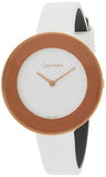 Calvin Klein Chic White Dial White Leather Strap Watch for Women - K7N236K2 Buy Now By Calvin Klein