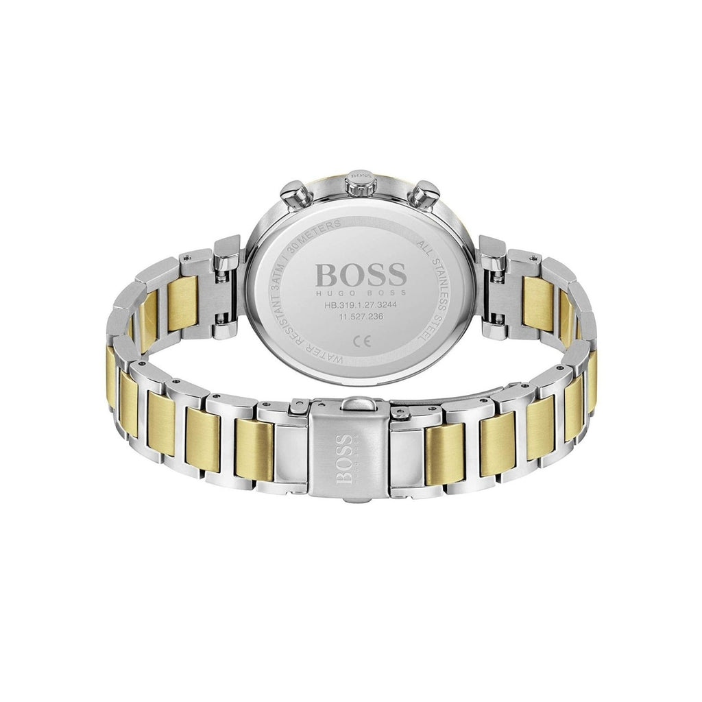 Hugo Boss Flawless Silver Dial Two Tone Steel Strap Watch for Women - 1502550 Buy Now By Hugo Boss